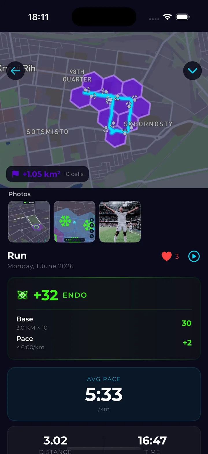 RunOrJog — синематик финиша